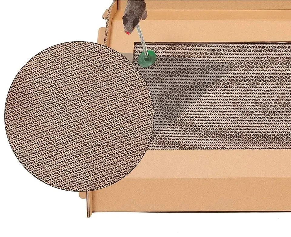 Corrugated Paper Scratcher Pet Toy for Cats