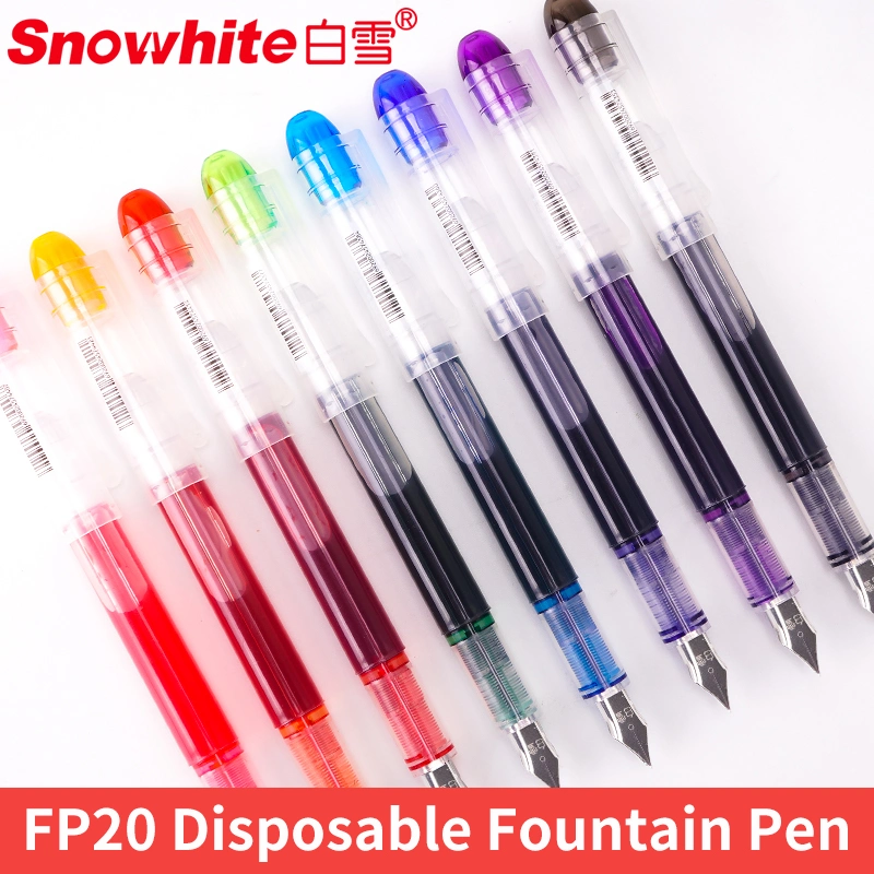 Stationery School Supplies Wholesale Disposable Liquid Tank Fountain Pen Ink Pen Medium Point, Assorted Color Back to School Season