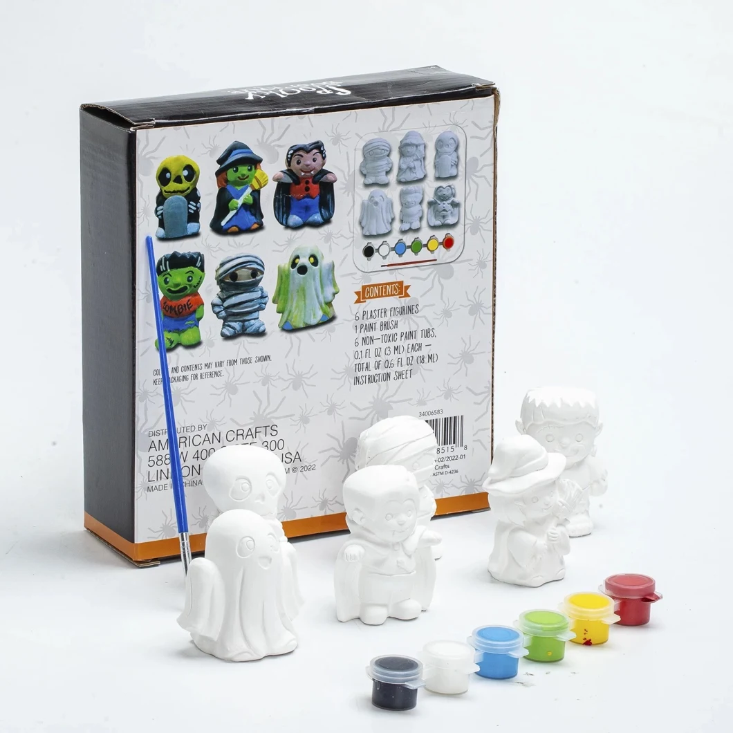 China Cheap OEM Supplier Promotion DIY Kids Plaster Kit with Paint and Brush