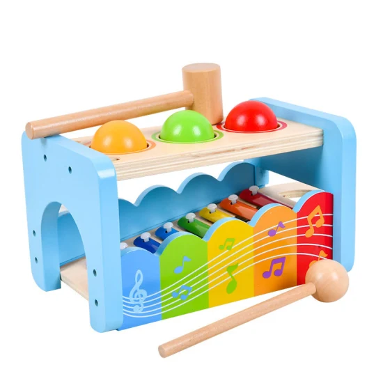 Kleinkind-Musical für Babys, pädagogisches Montessori-Spielzeug, Baby-Holzspielzeug